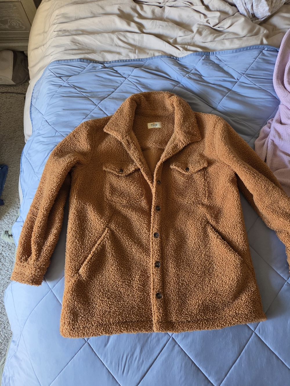 Womens Marine Layer Sherpa Shacket size M